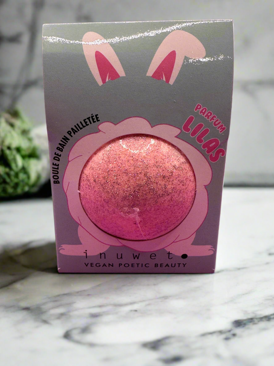 Inuwet bath bomb for girls vegan, cruekty free and safe for kids.