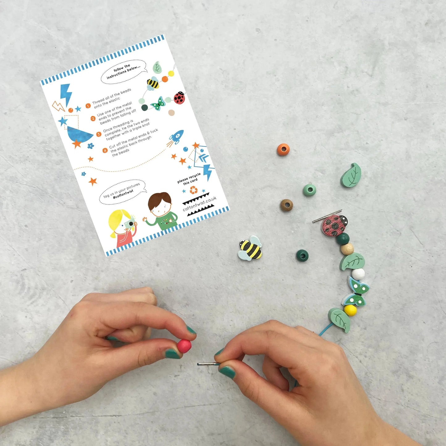 Connect to nature with a DIY bracelet for outdoor activities