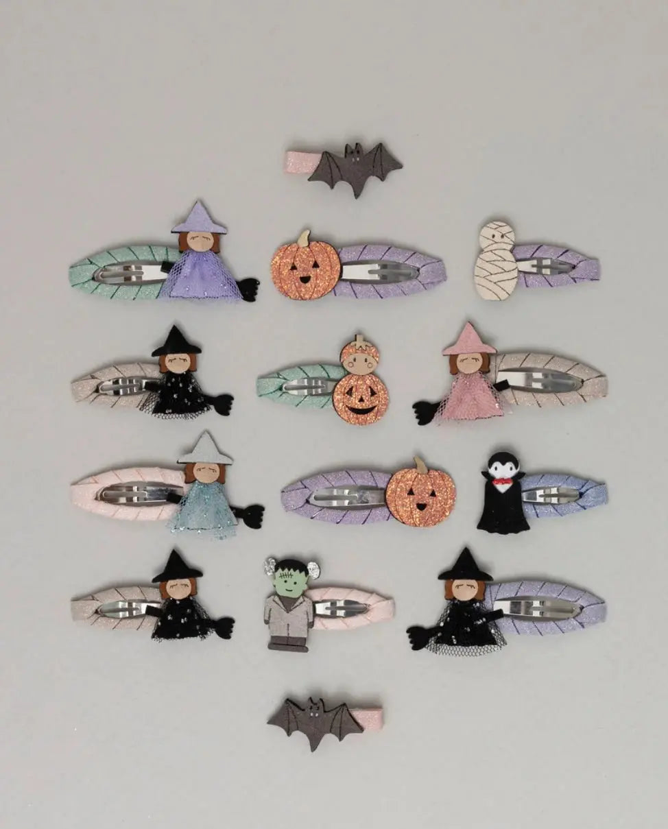 Spooky Hair clips in our Halloween kids box