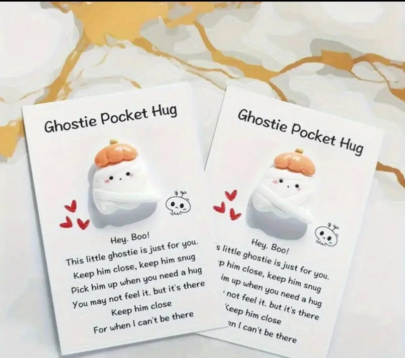 Ghostie Pocket hug in our Halloween kids box