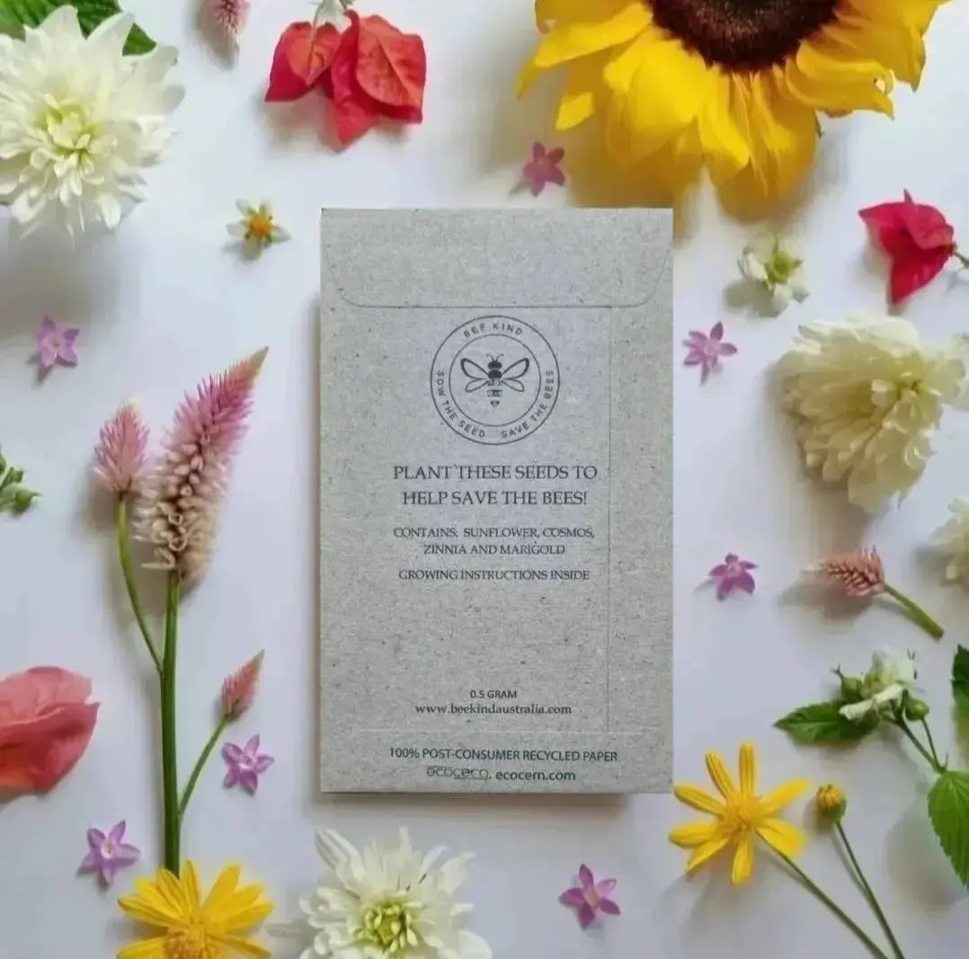 Bee Kind Australia - I Love You Mum - Wildflower Seeds: 0.5 Gram - Mademoiselle Sunshine