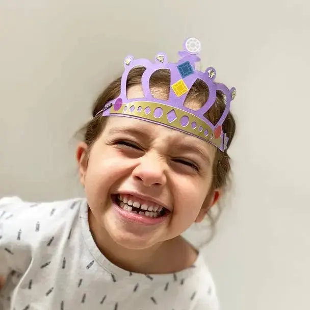 Child using princess box crown from our princess box
