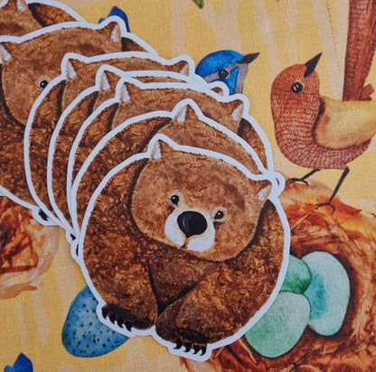 Wildlife Wombat sticker for outdoor activity enthousiast