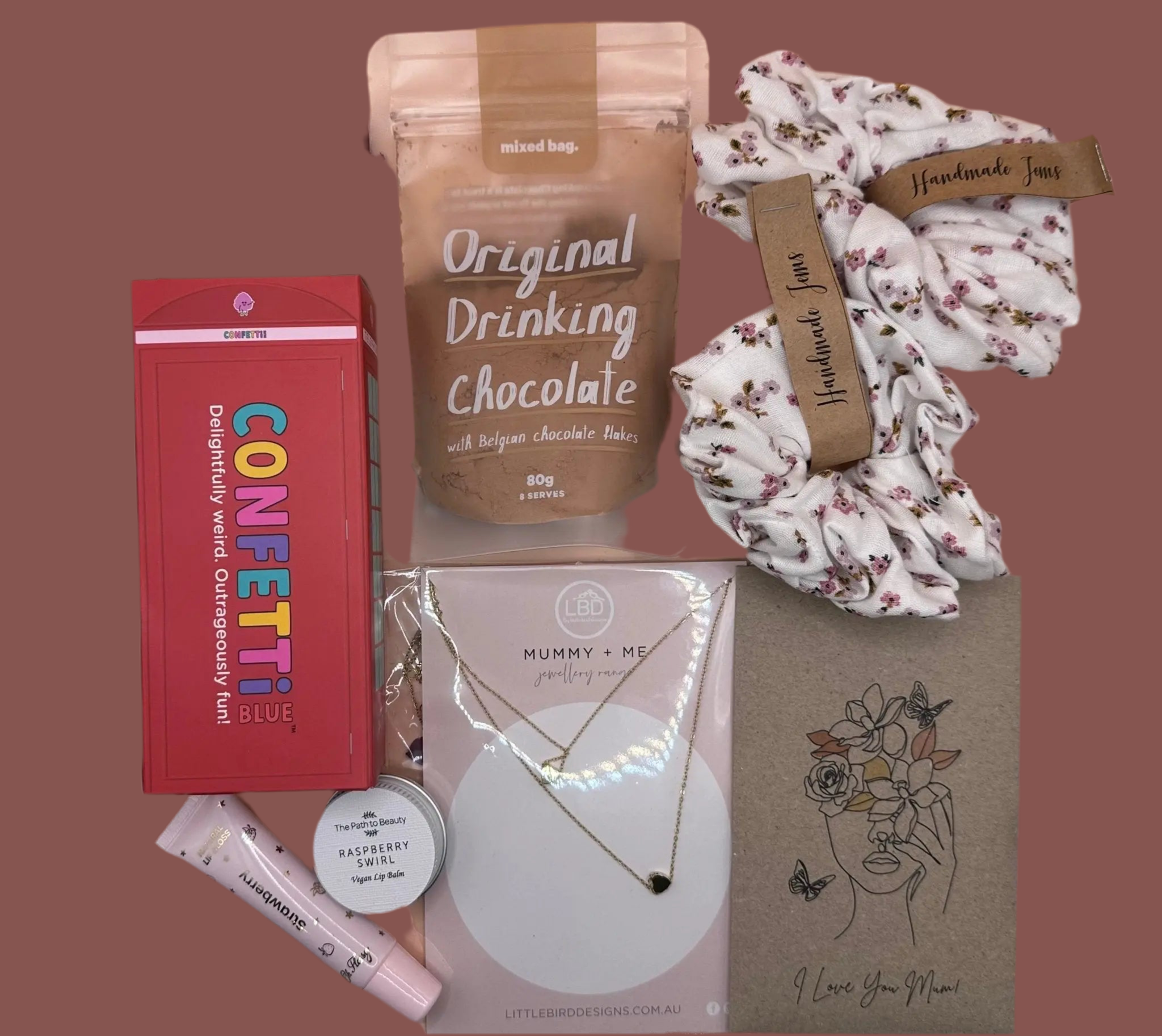 Mother and daughter bonding box items