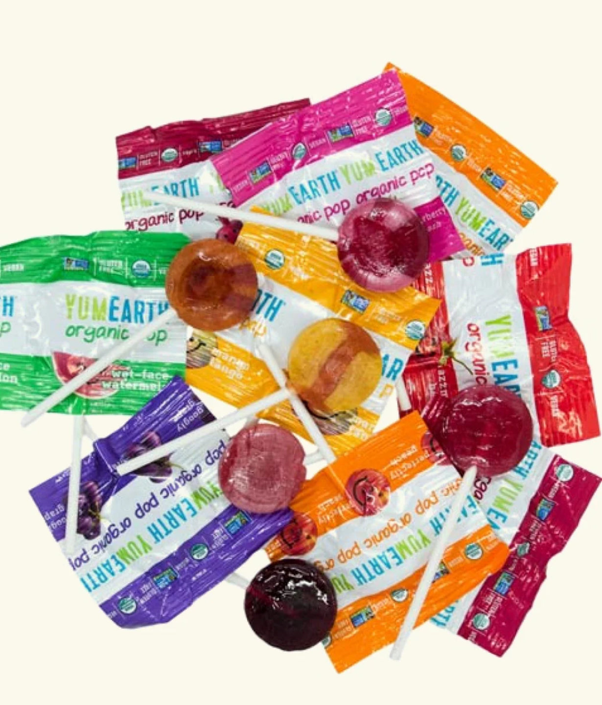 Yum earth natural lollipops