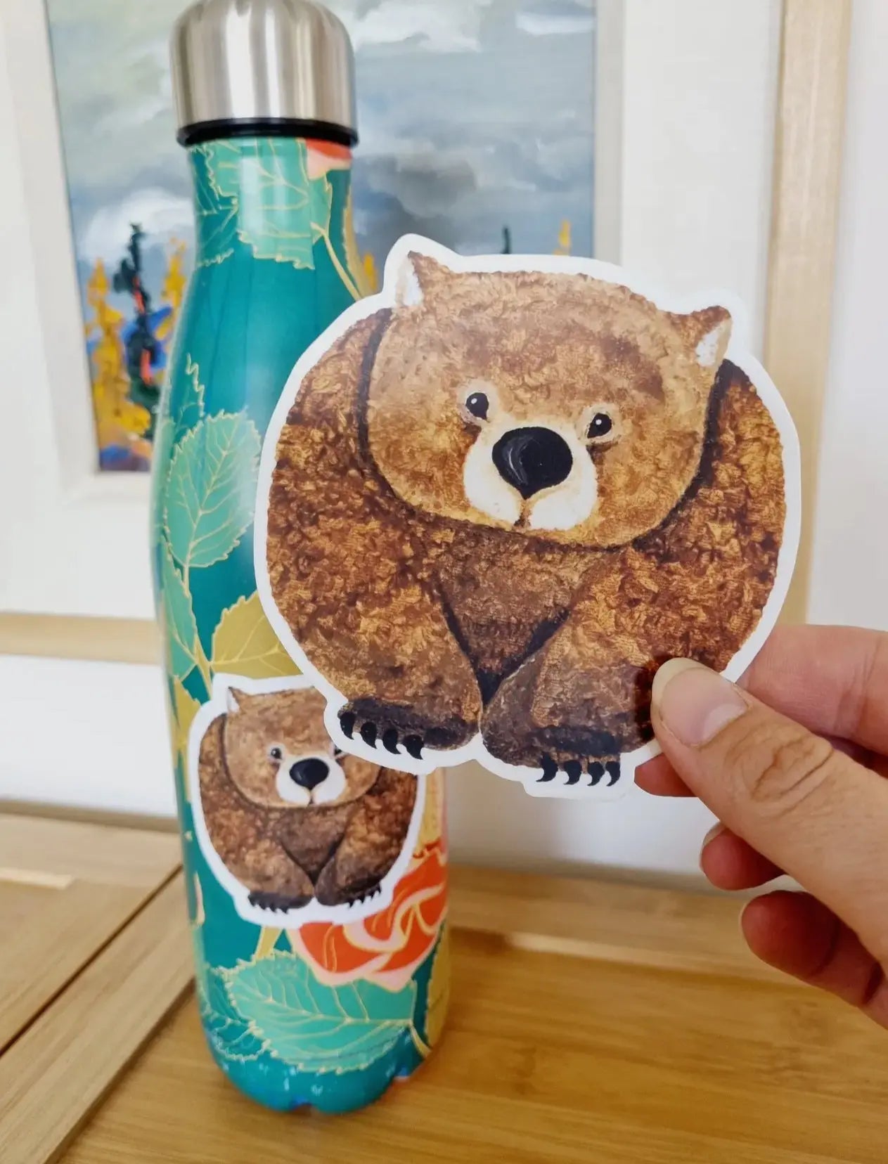 Wildlife Wombat sticker for outdoor activity enthousiast