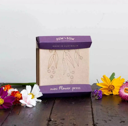 Outdoor activity with a flower press