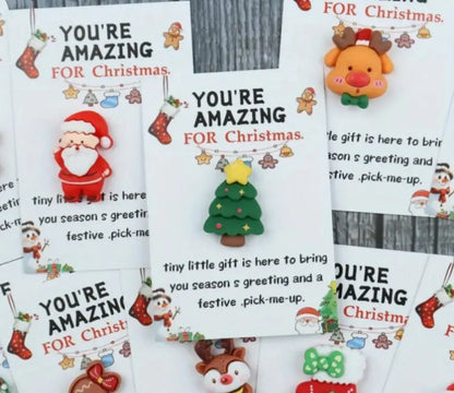 Christmas-themed 'You're Amazing for Christmas' cards with festive designs.