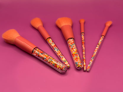 Oh flossy cosmetic brushes for girls- sparkly