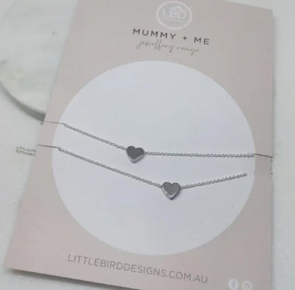 Mother and daughter matching Mummy and me  necklace 