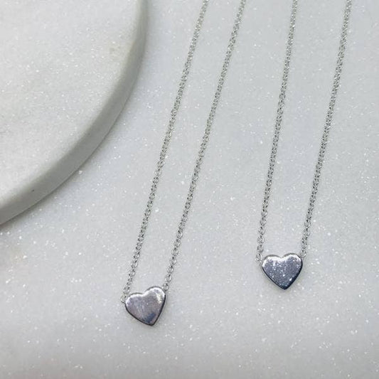 LBD by Little Bird Designs - Mummy and Me Heart Necklaces: Gold