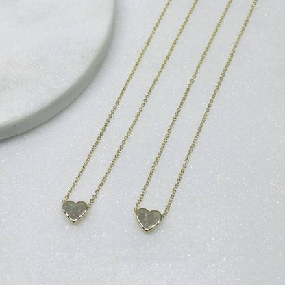 LBD by Little Bird Designs - Mummy and Me Heart Necklaces: Gold